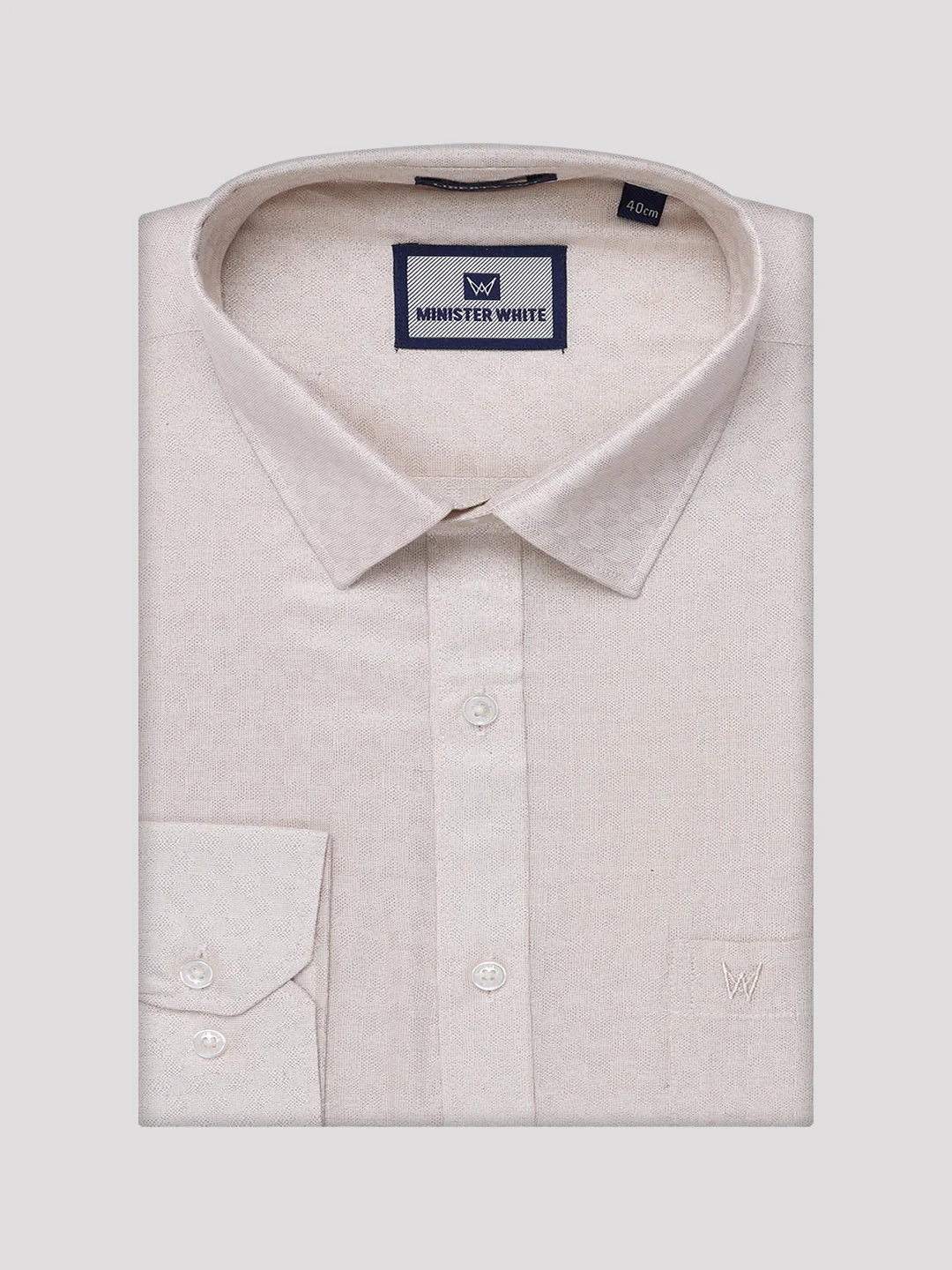 Mens Almond Tissue Jacquard Shirt with Matching Flexi Dhoti Combo Zeebra - Image 9