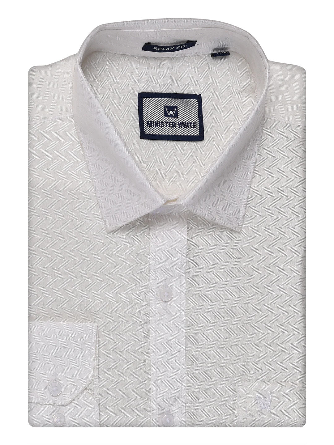 Mens Art Silk Half White Full Sleeves Shirt with 4" Copper Jari Border Dhoti Combo Nautica - Image 8