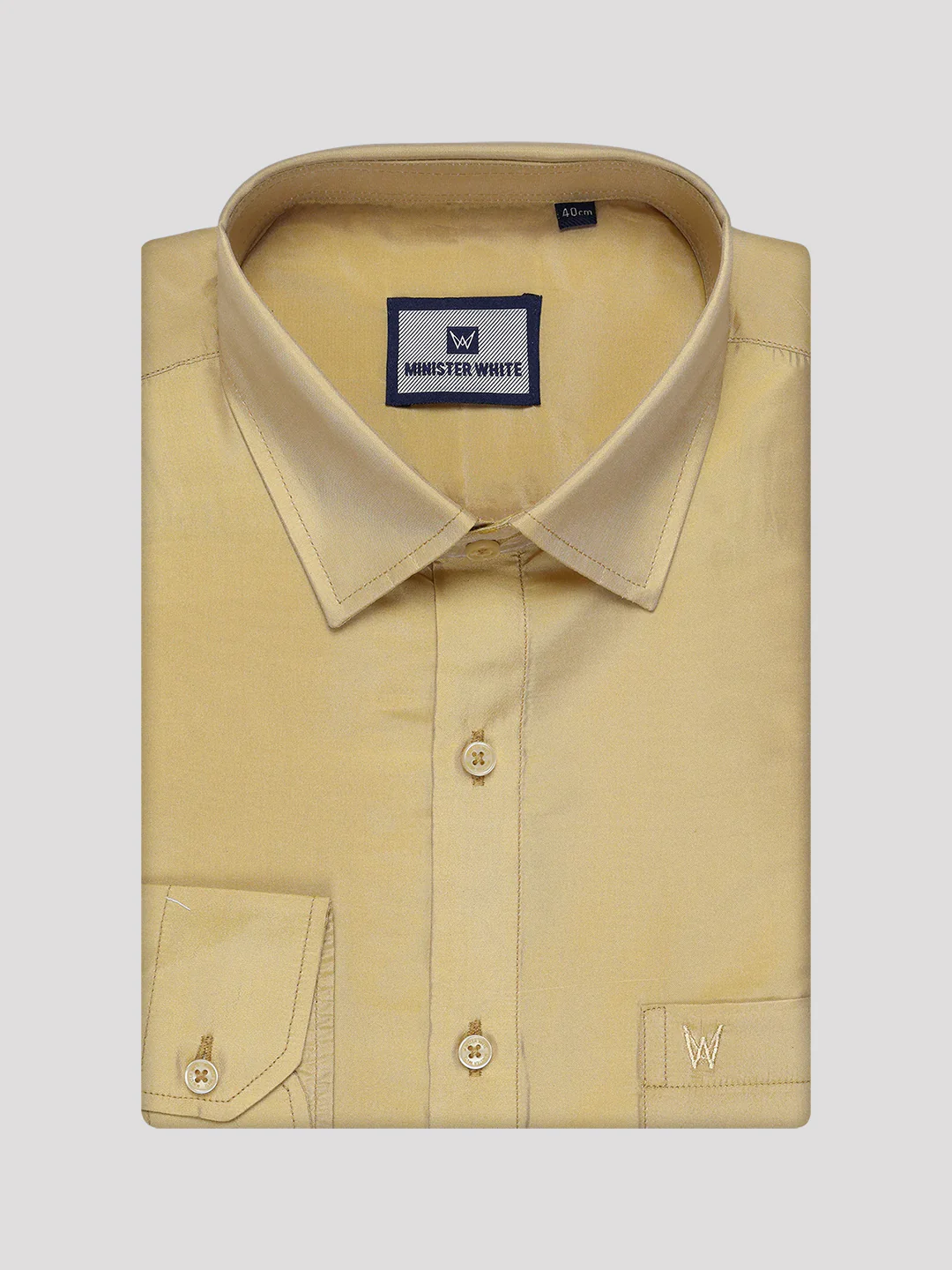 Mens Art Silk Mango Full Sleeves Shirt with Gold Jari Border Flexi Dhoti Combo Finesse - Image 2