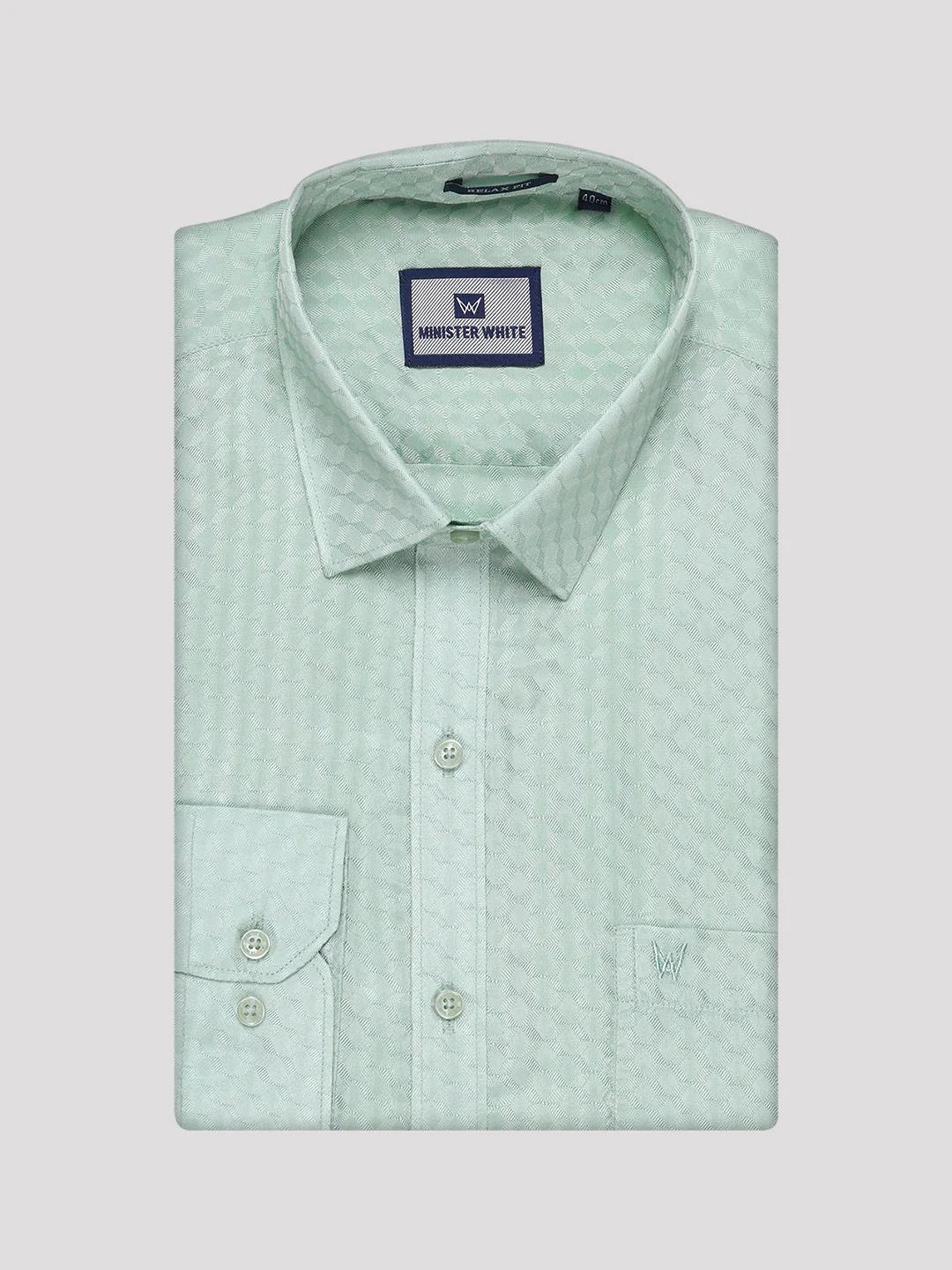 Men's Art Silk Pista Full Sleeves Shirt with 2 1/2" Copper Jari Border Dhoti Combo Nautica - Image 8