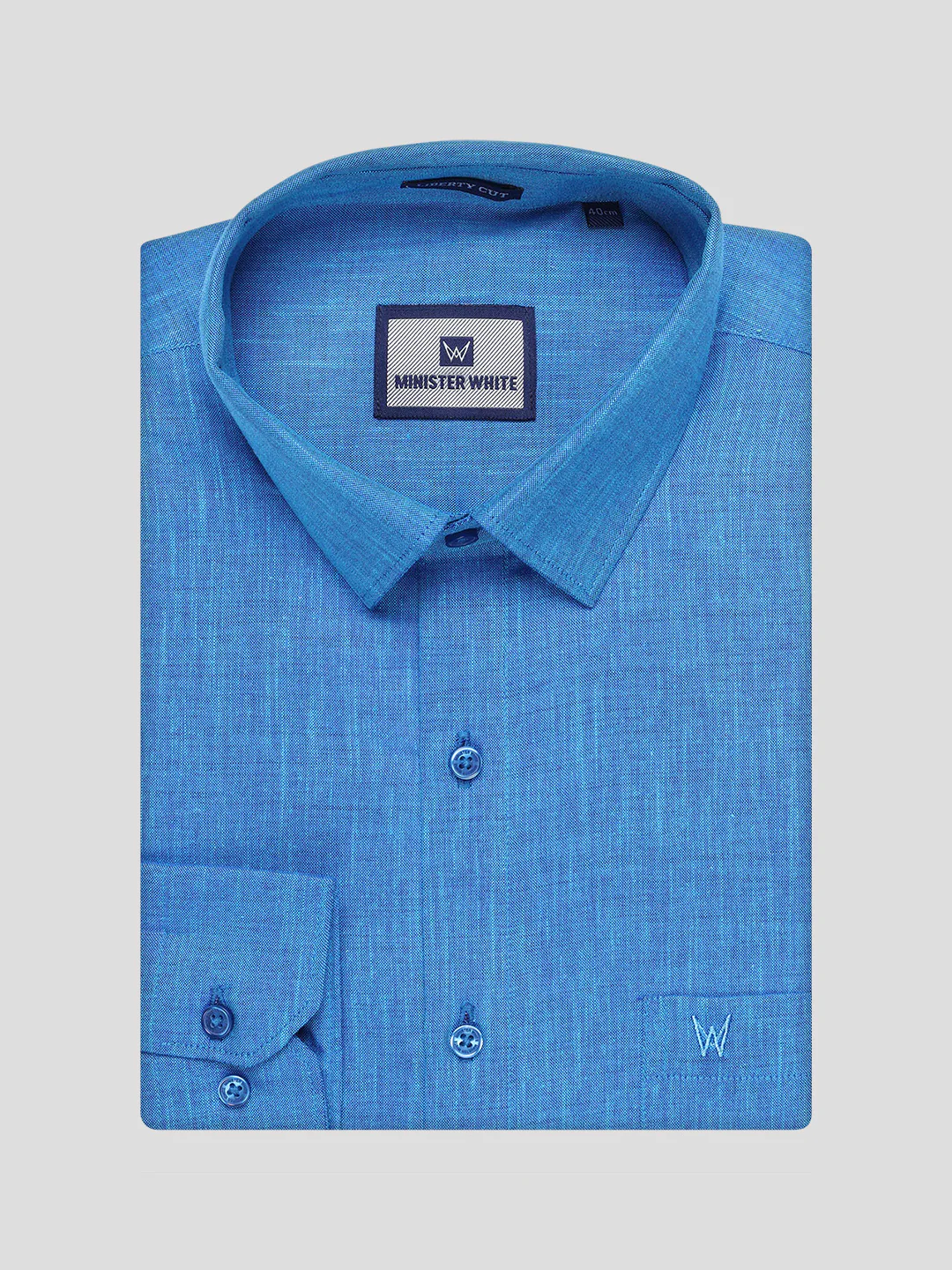 Mens Blue Colour Shirt with Matching Fancy Border Dhoti Combo Lemax - Image 11