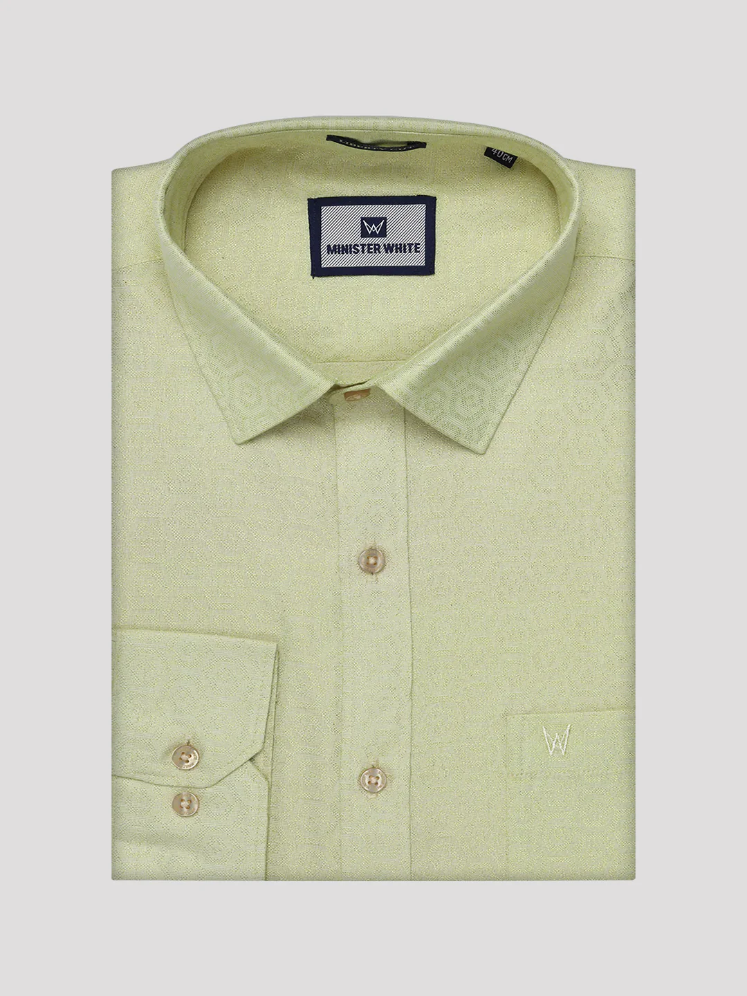Mens Brass Tissue Jacquard Shirt with Matching Dhoti Combo Zeebra - Image 8