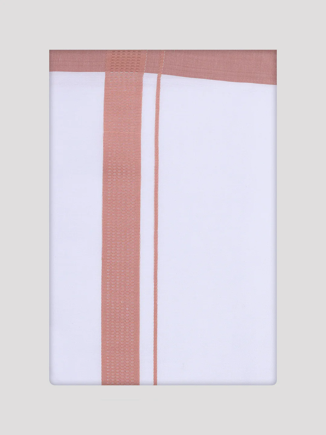 Mens Brown Color Shirt with Matching Border Dhoti Combo Casper - Image 11