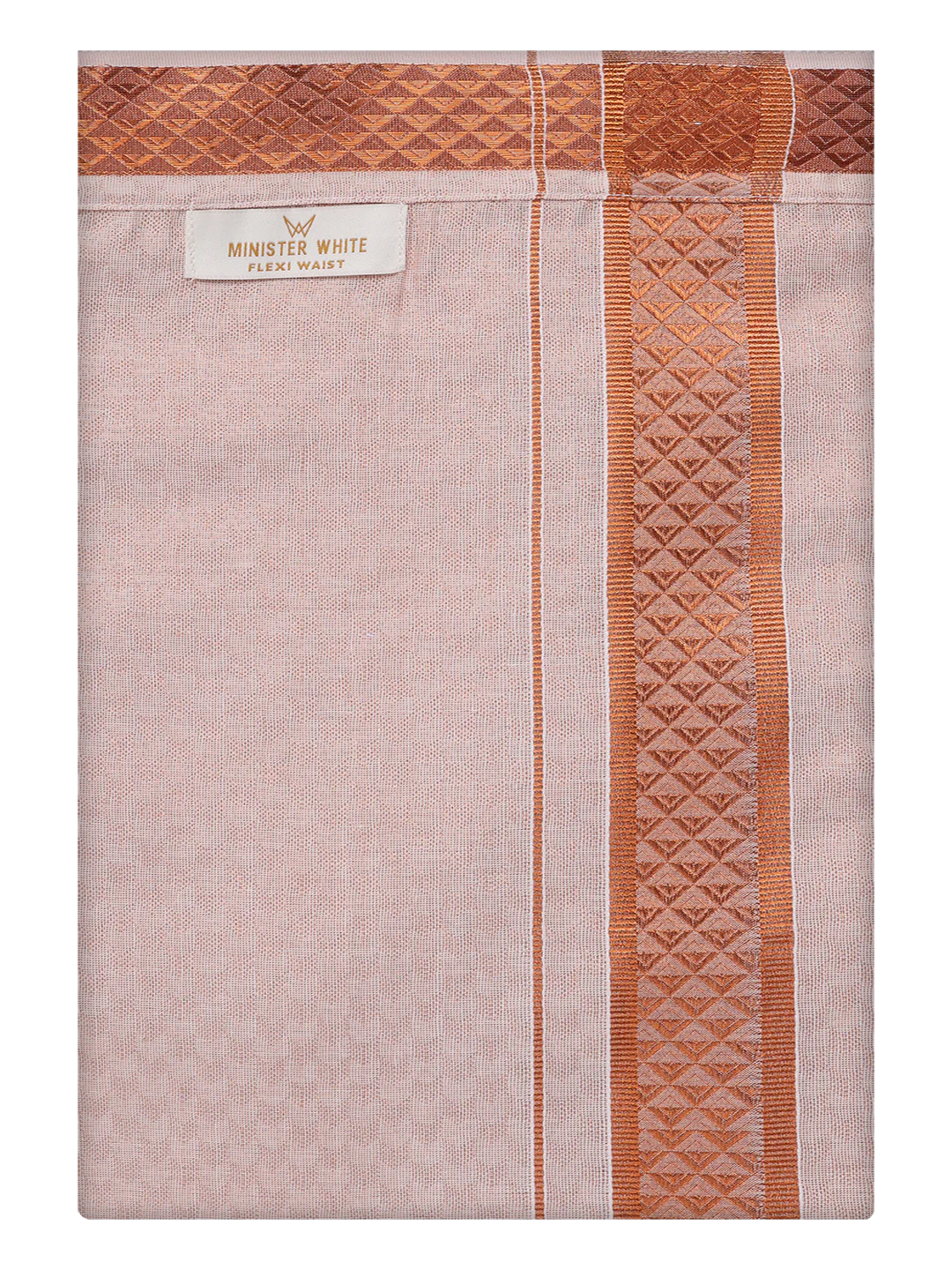 Mens Copper Tissue Jacquard Shirt with Matching Flexi Dhoti Combo Zeebra - Image 10