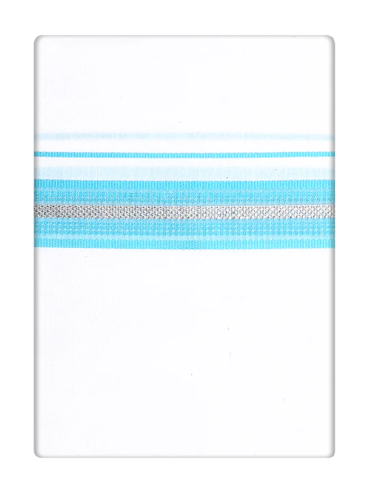 Men's Cotton Aqua Color Matching Shirt and Dhoti Combo Hazel - Image 3