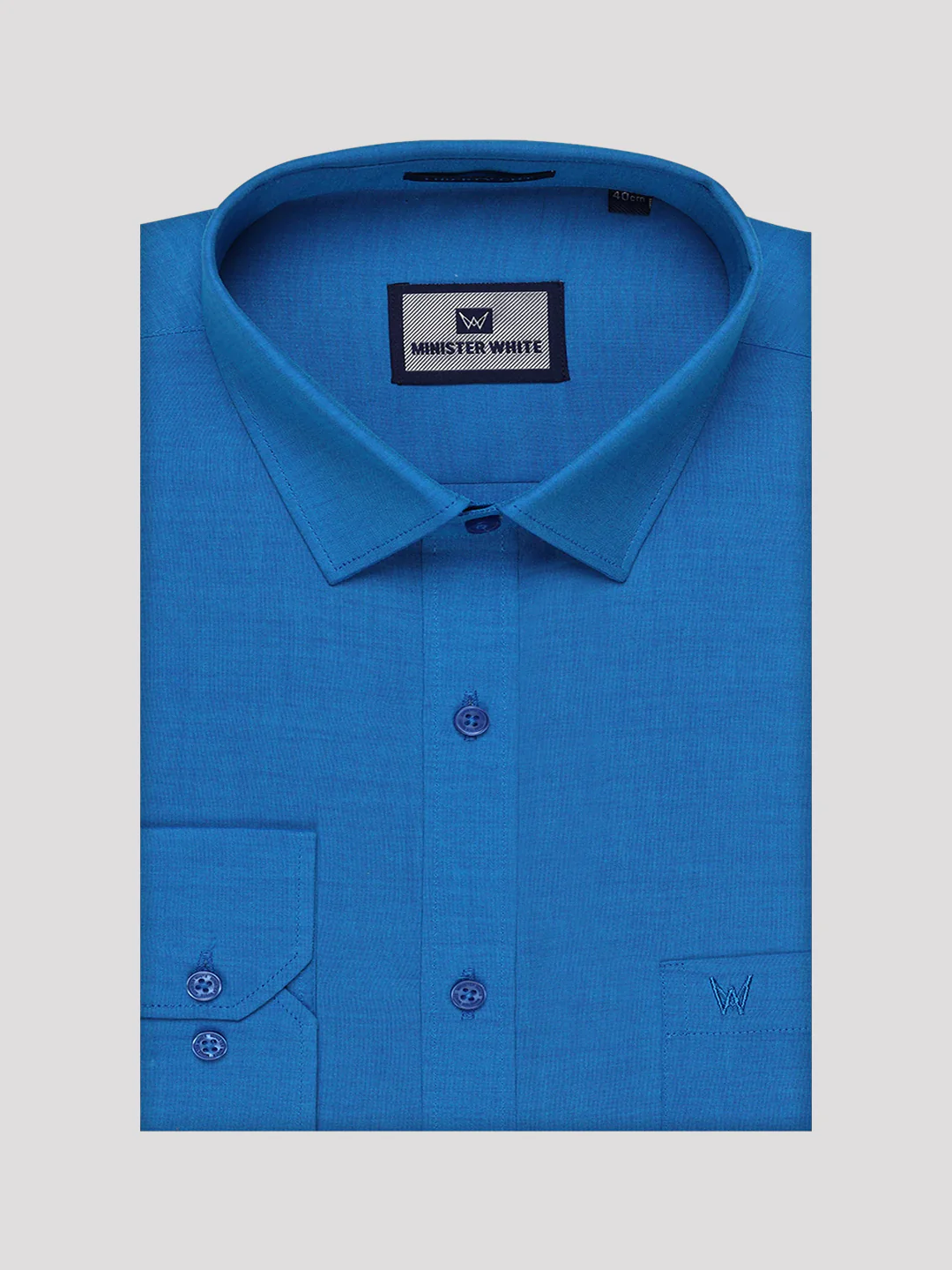 Mens Cotton Blue Shirt with Tissue Matching Border Dhoti Wedding Combo Kandala - Image 11