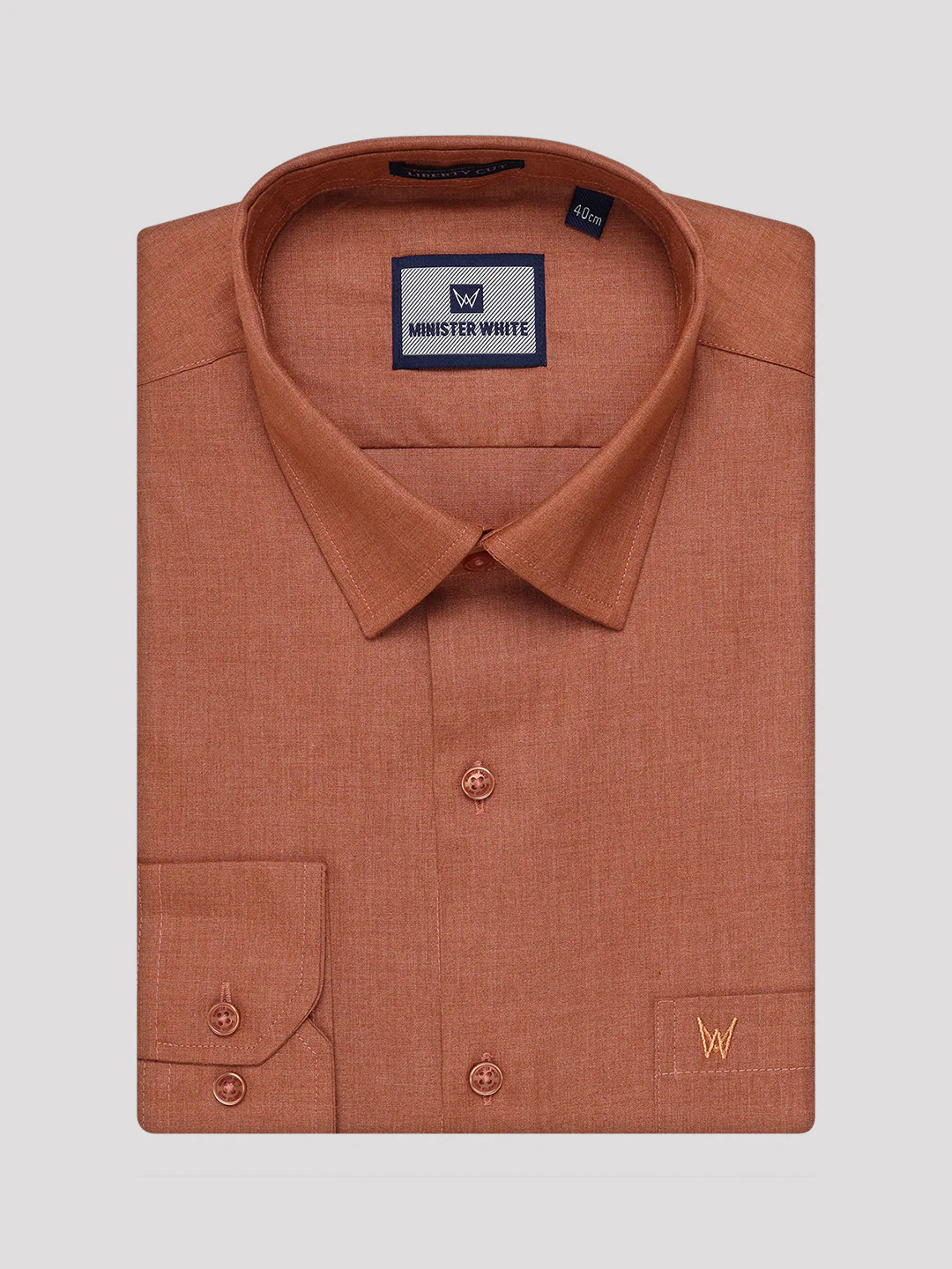 Men's Cotton Brown Shirt with Matching Border Flexi Dhoti Combo Casper Flexi - Image 8