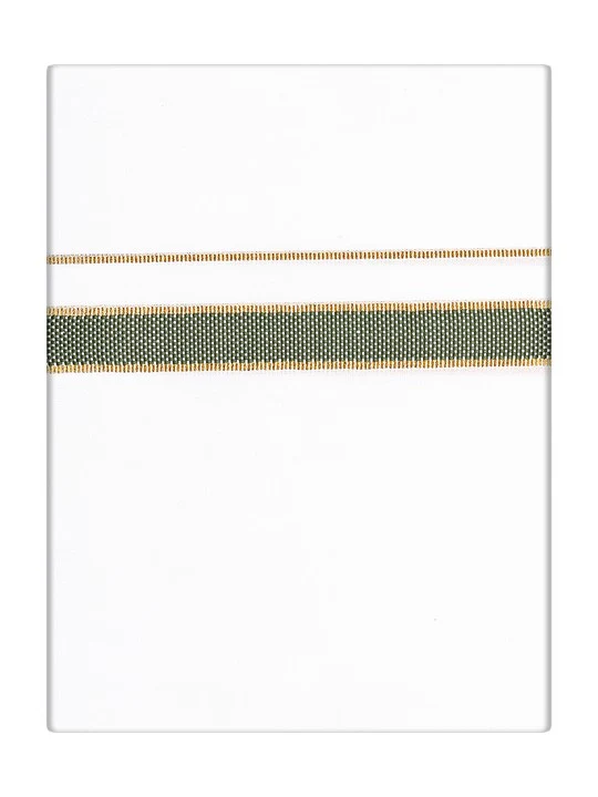 Men's Cotton Green Color Printed Regular Fit Shirt with Matching Border Dhoti Posh - Image 3
