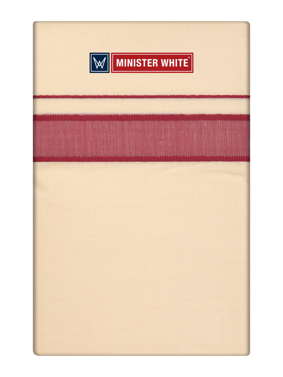 Men's Cotton Kara Magenta Fancy Border Double Layer Dhoti Tirur