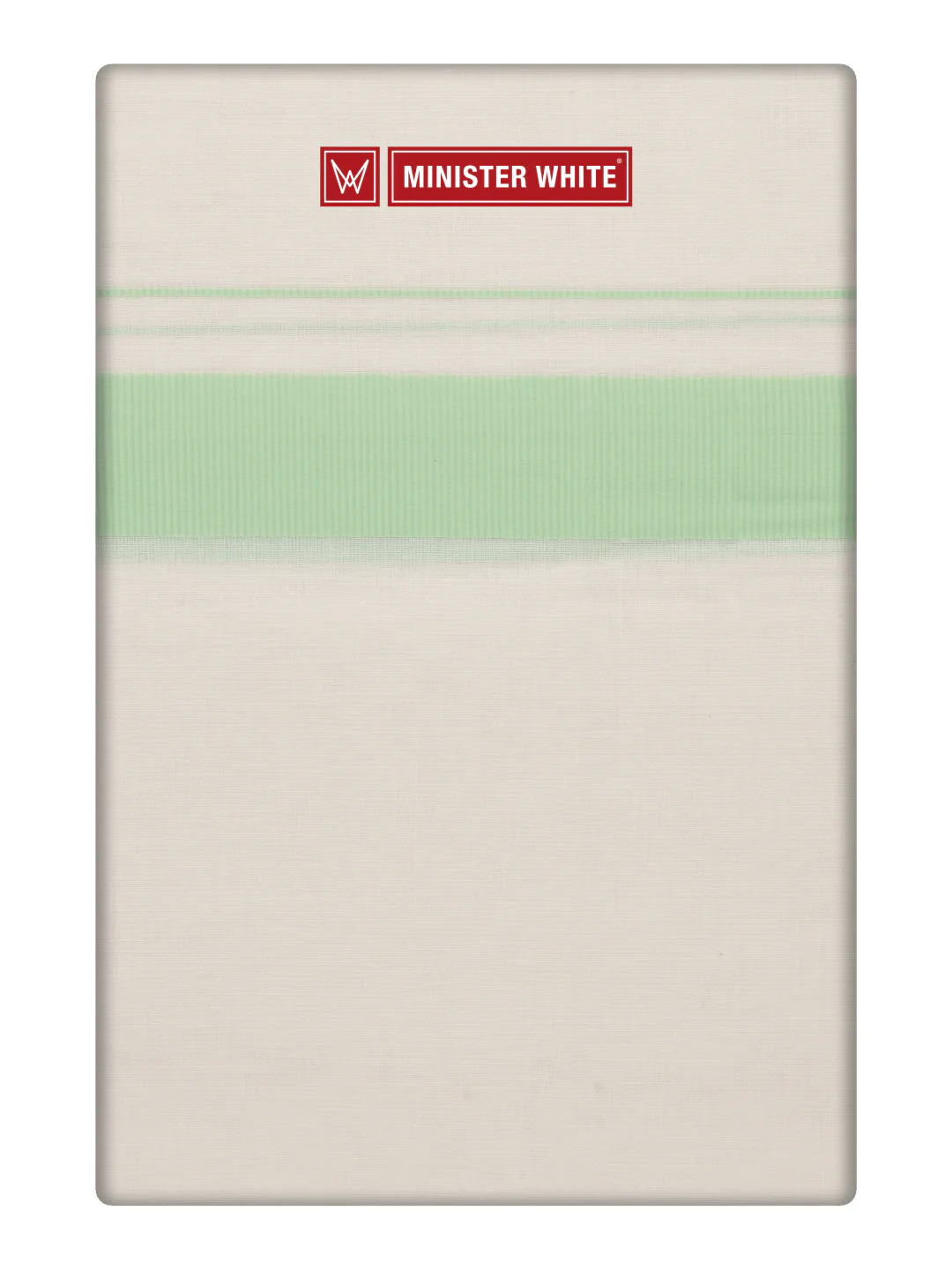 Men's Cotton Kara Pista Green Fancy Border Double Layer Dhoti Eranad