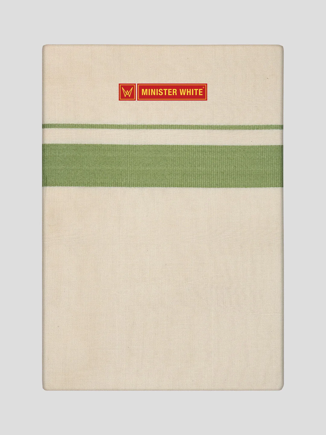 Men's Cotton Kara Pista Green Fancy Border Double Layer Dhoti Taliparamba