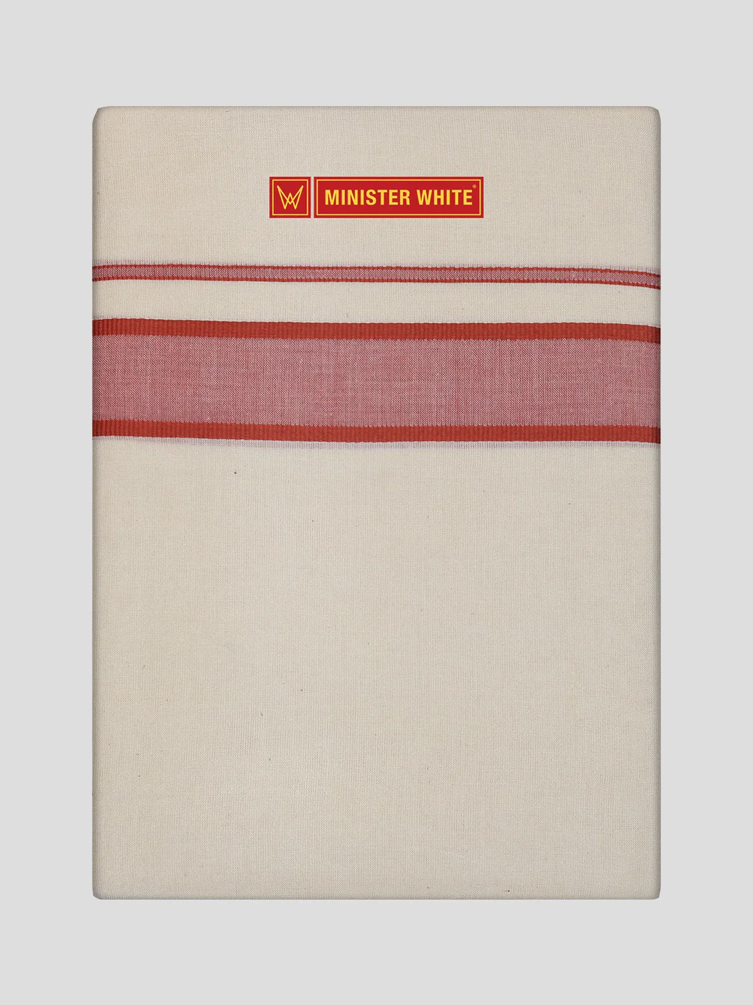 Men's Cotton Kara Rust Fancy Border Double Layer Dhoti Uppala