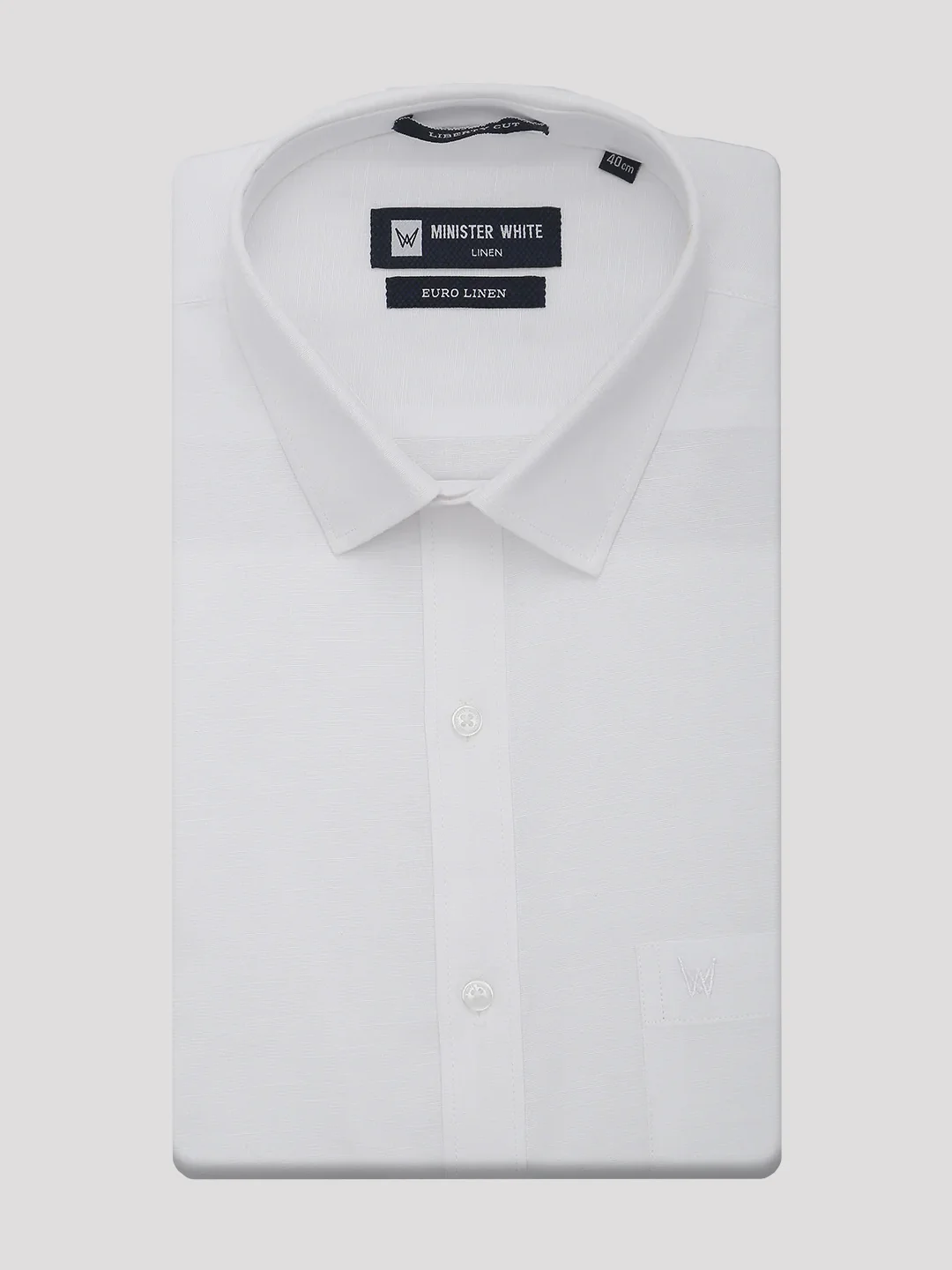 Mens Cotton Linen White Regular Fit Shirt Euro Linen