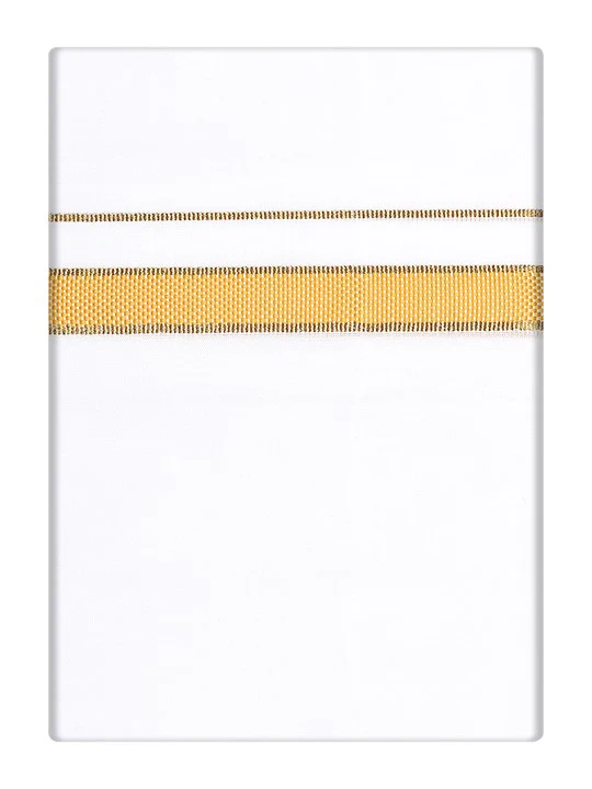 Men's Cotton Mustard Color Printed Regular Fit Shirt with Matching Border Dhoti Posh - Image 3