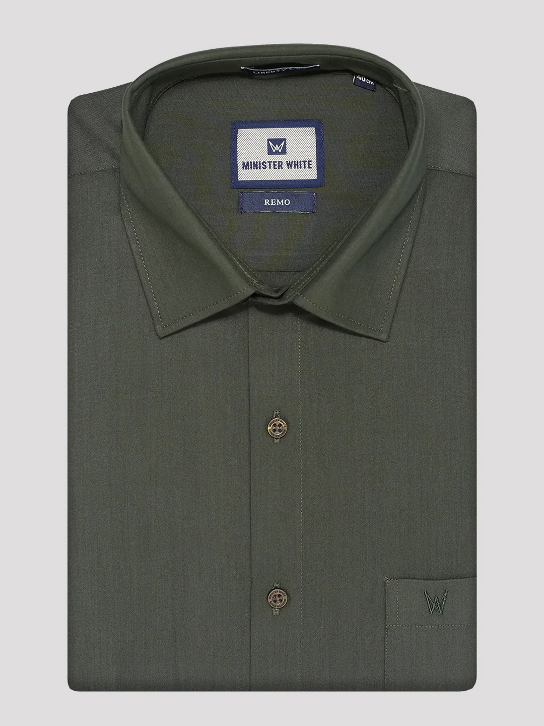 Mens Cotton Regular Fit Green Colour Shirt Remo