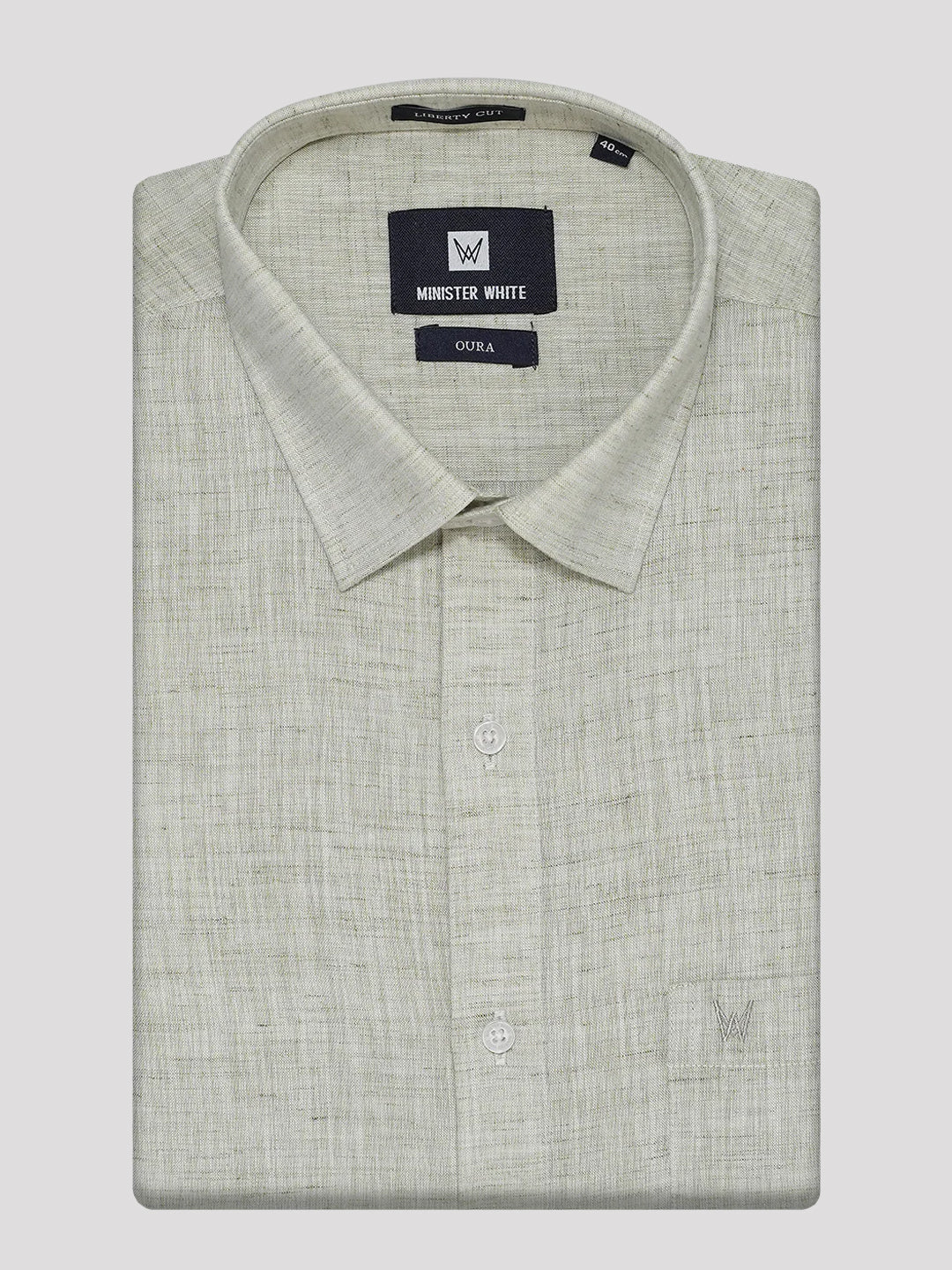 Mens Cotton Sap Colour Regular Fit Shirt Oura