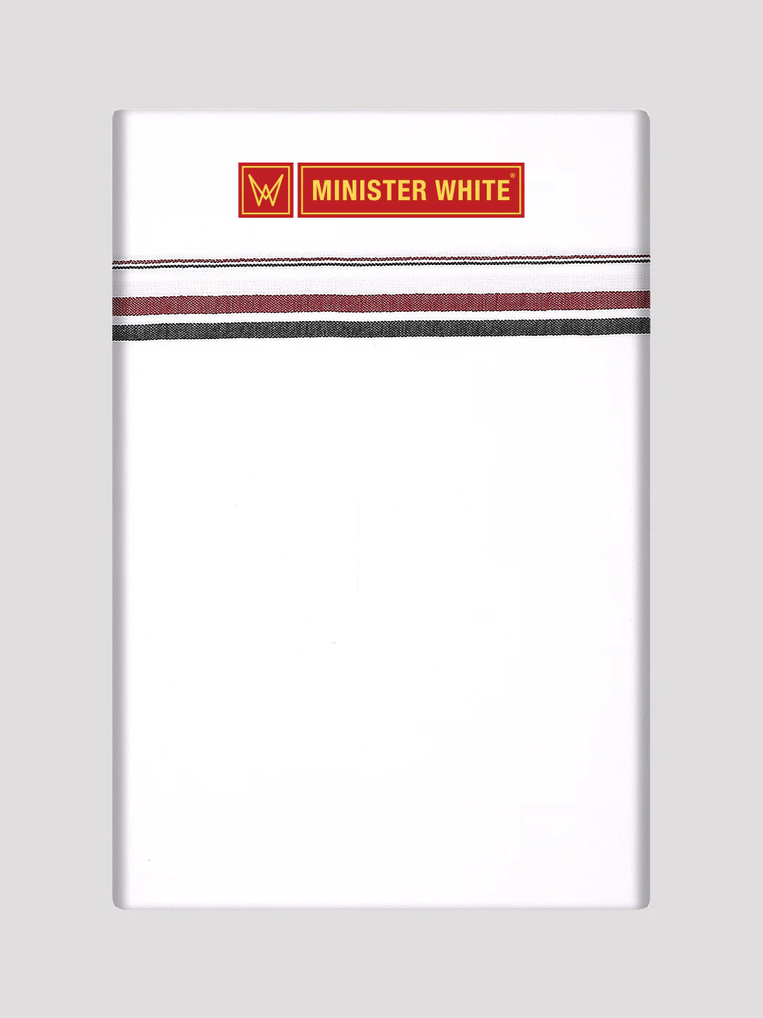 Men's Cotton White Double Layered (3.80Mtr) Political Dhoti ADMK - Salute