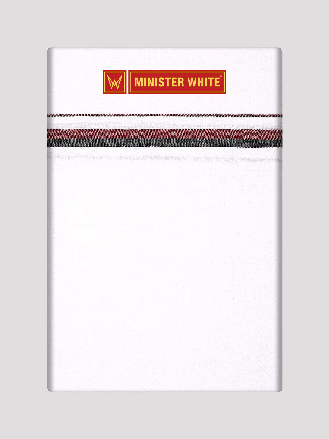 Men's Cotton White Double Layered (3.80Mtr) Political Dhoti DMK - Salute