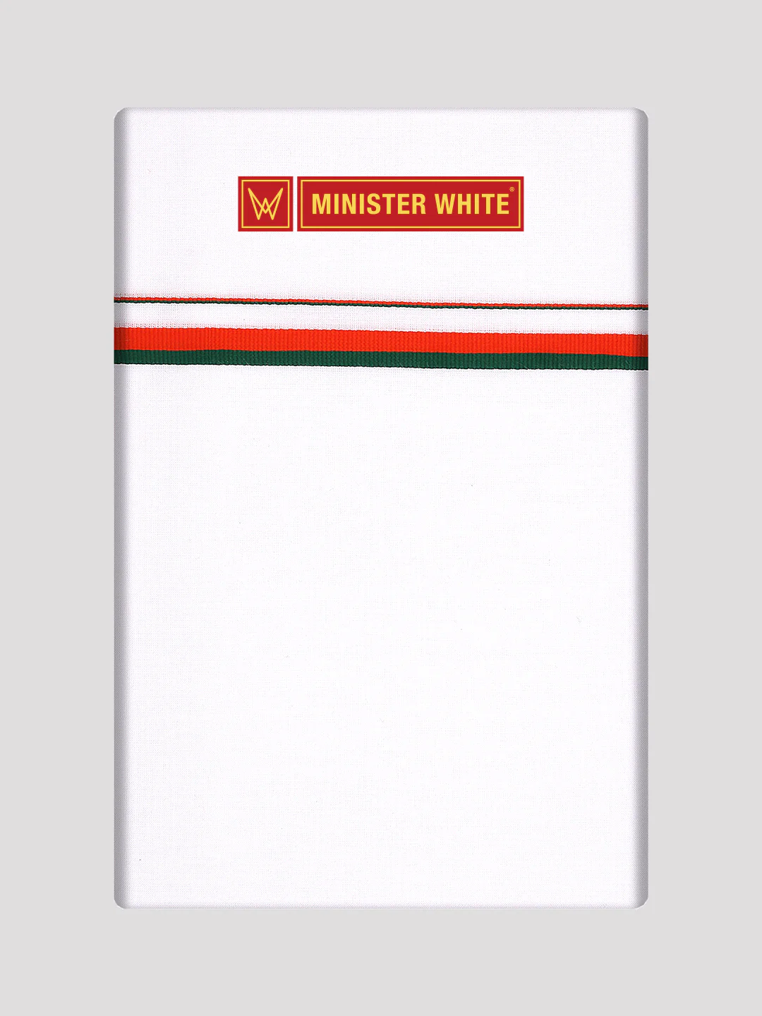 Men's Cotton White Single Layered (2Mtr) Political Dhoti BJP - Chatriyan