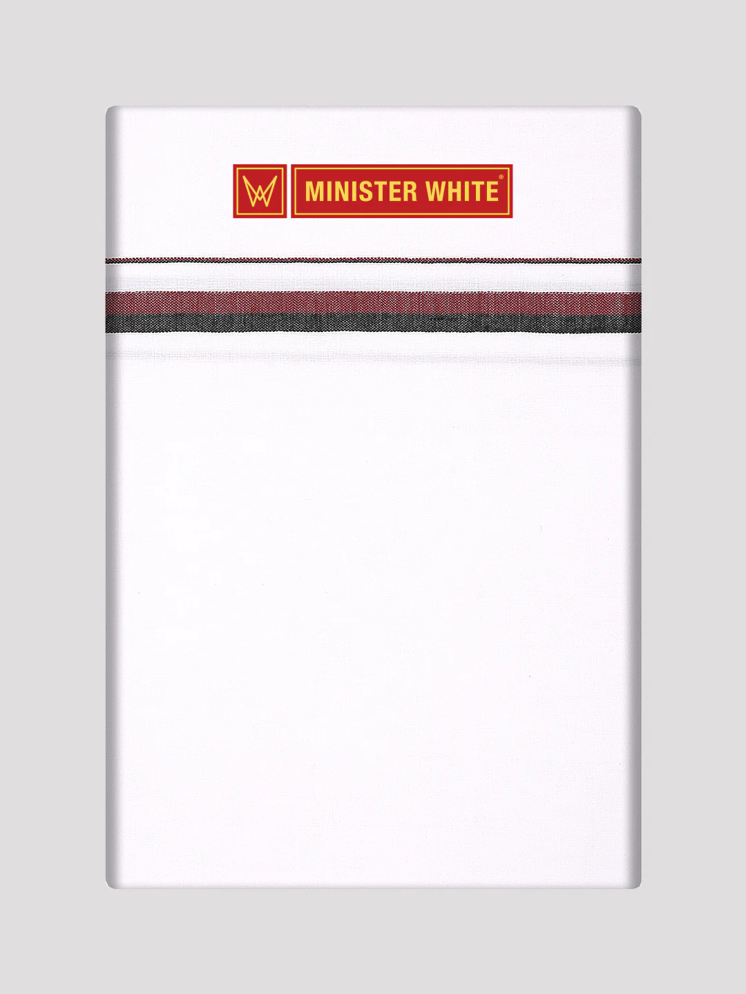 Men's Cotton White Single Layered (3.70Mtr) Political Dhoti DMK- Honour