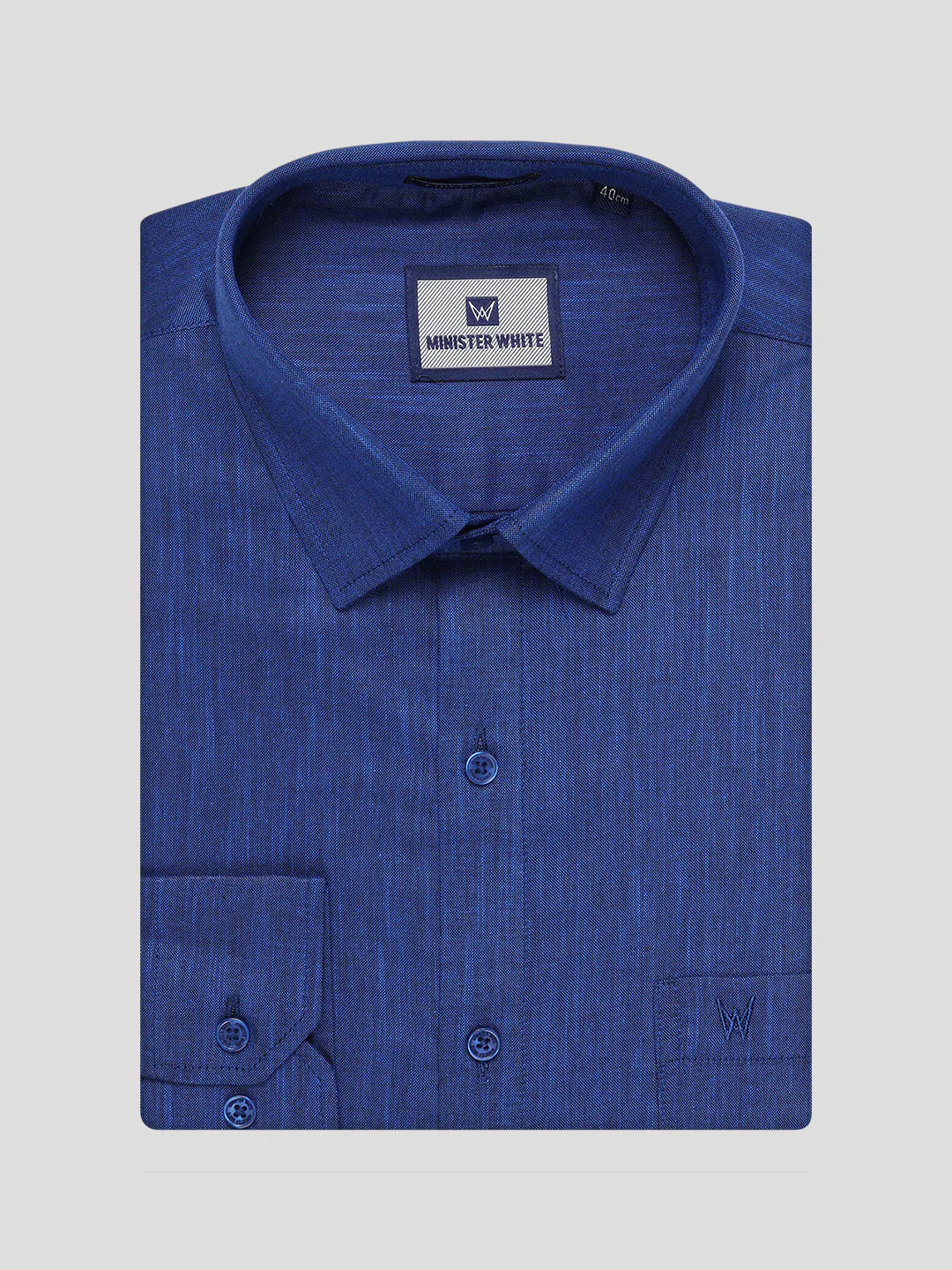 Mens Dark Blue Colour Shirt with Matching Fancy Border Dhoti Combo Lemax - Image 12