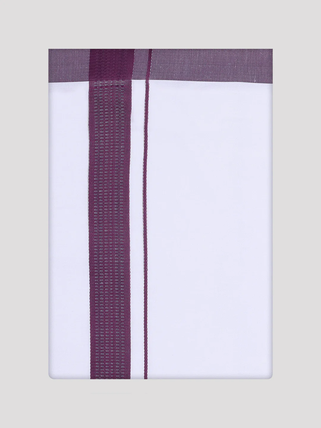 Mens Dark Wine Color Shirt with Matching Border Dhoti Combo Casper - Image 11