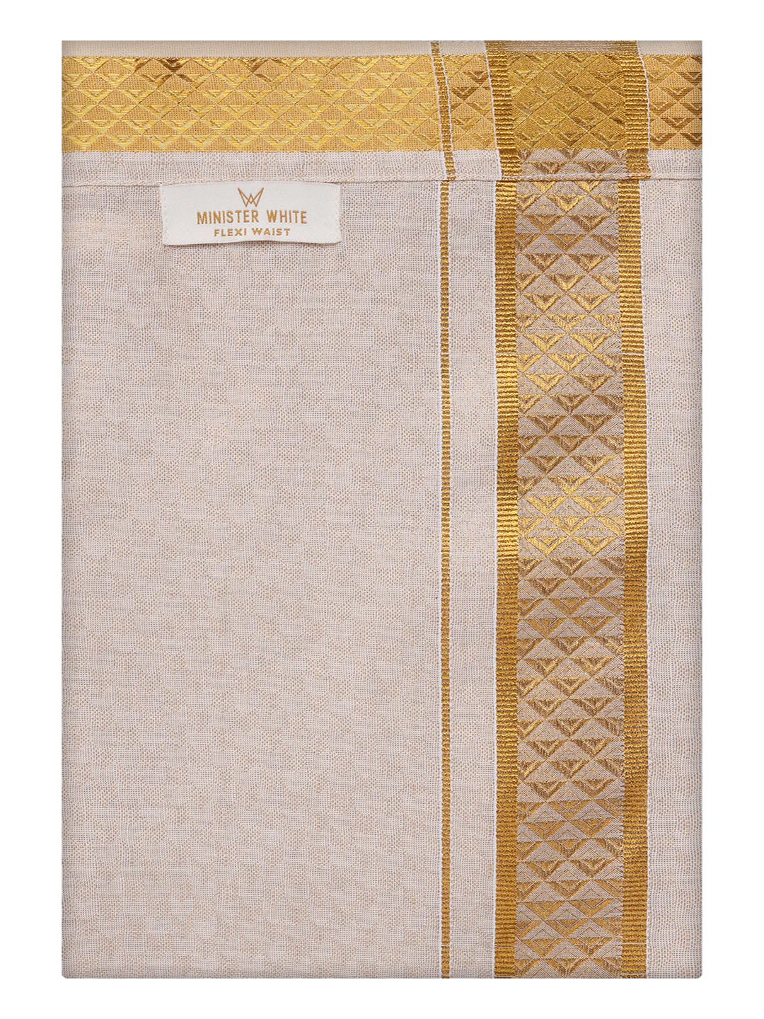 Mens Gold Tissue Jacquard Shirt with Matching Flexi Dhoti Combo Zeebra - Image 10