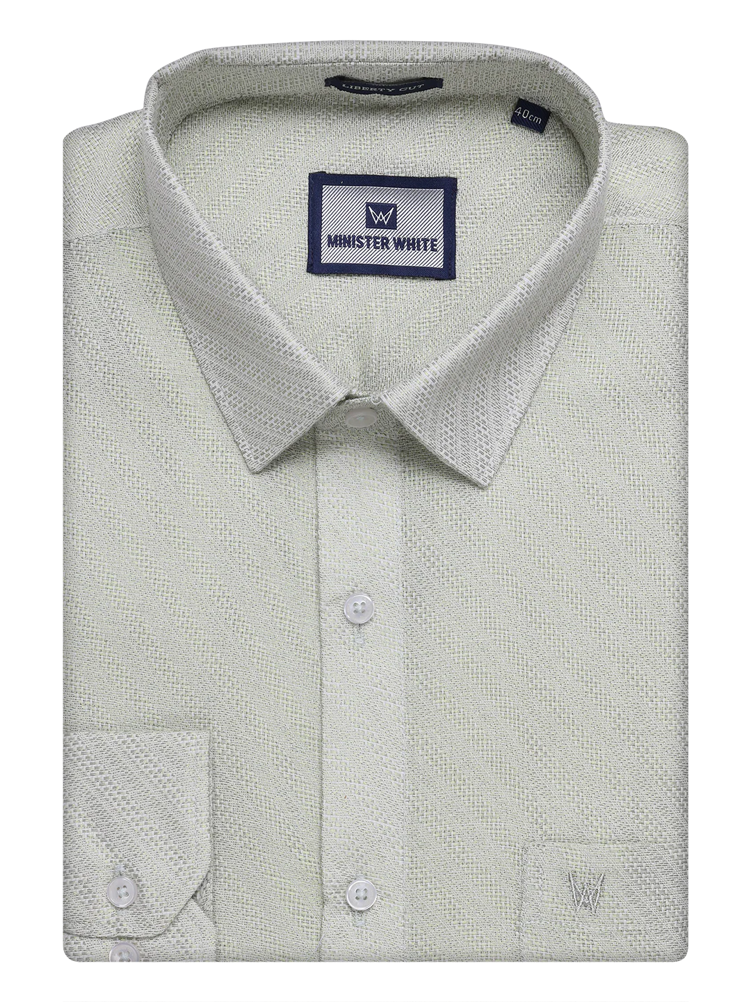 Men's Leaf Green Tissue Jacquard Shirt with Matching Dhoti Combo Zeus - Image 8