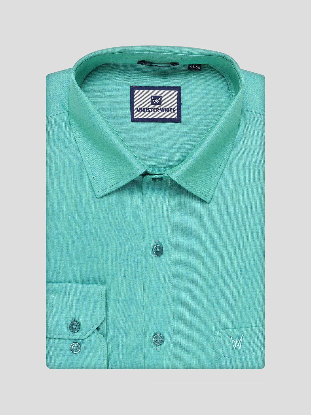 Men's Mint Blue Color Shirt with Matching Fancy Border Dhoti Combo Lemax - Image 11