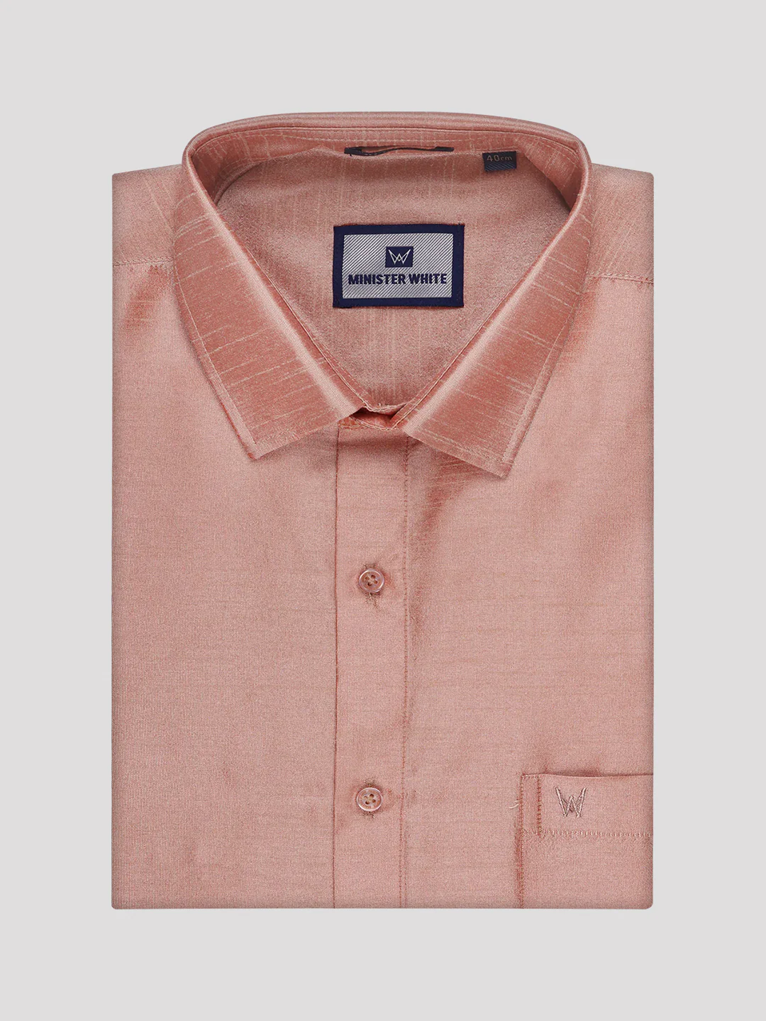 Mens Light Brown Dupion Satin Shirt with Matching Border Flexi Dhoti Combo Gora Flexi - Image 8