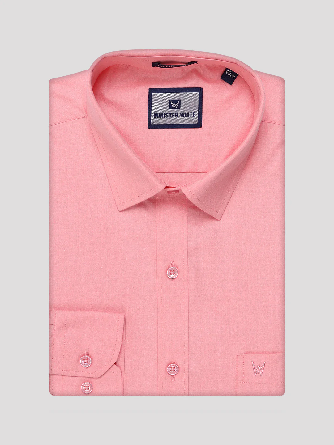 Mens Light Pink Shirt with Matching Border Flexi Dhoti Combo Casper Flexi - Image 8