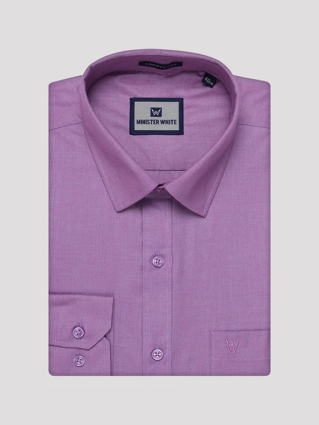 Mens Light Purple Color Shirt with Matching Border Dhoti Combo Casper - Image 10
