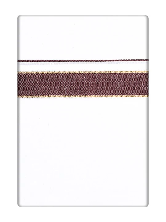 Men's Maroon Shirt with Matching Fancy Border Dhoti Combo Haiku - Image 2