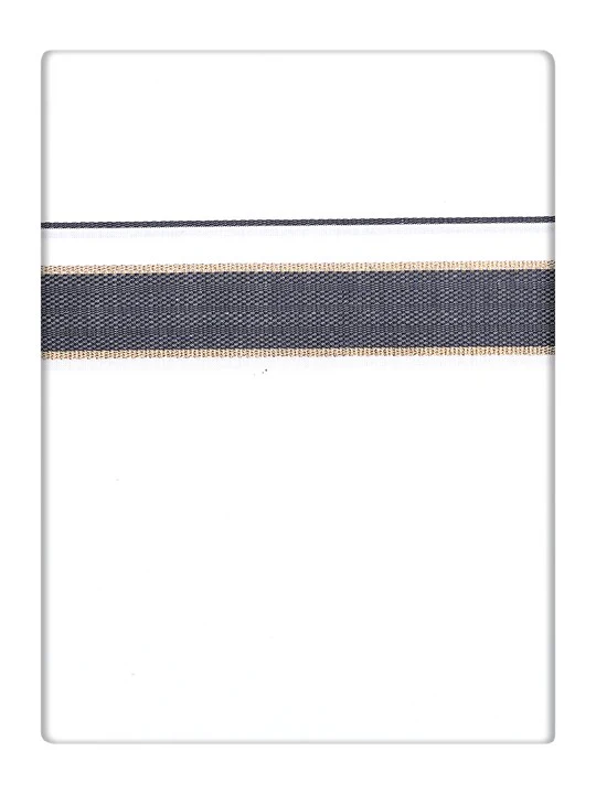 Men's Navy Shirt with Matching Fancy Border Dhoti Combo Haiku - Image 2