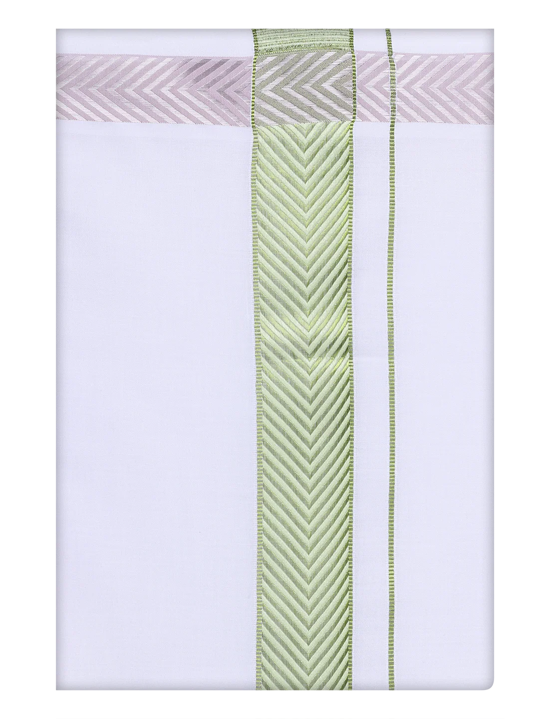 Mens Pastel Green Shirt with Matching jacquard Weave Border Dhoti Combo Marsh - Image 11
