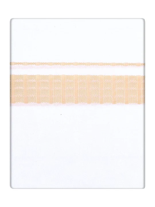 Men's Peach Shirt with Matching Fancy Border Dhoti Combo Google - Image 2