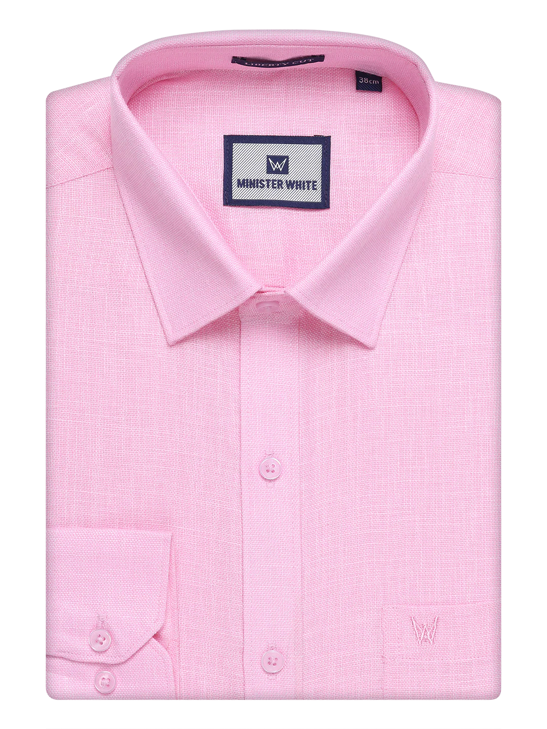 Mens Pink Shirt with Matching jacquard Weave Border Dhoti Combo Marsh - Image 10