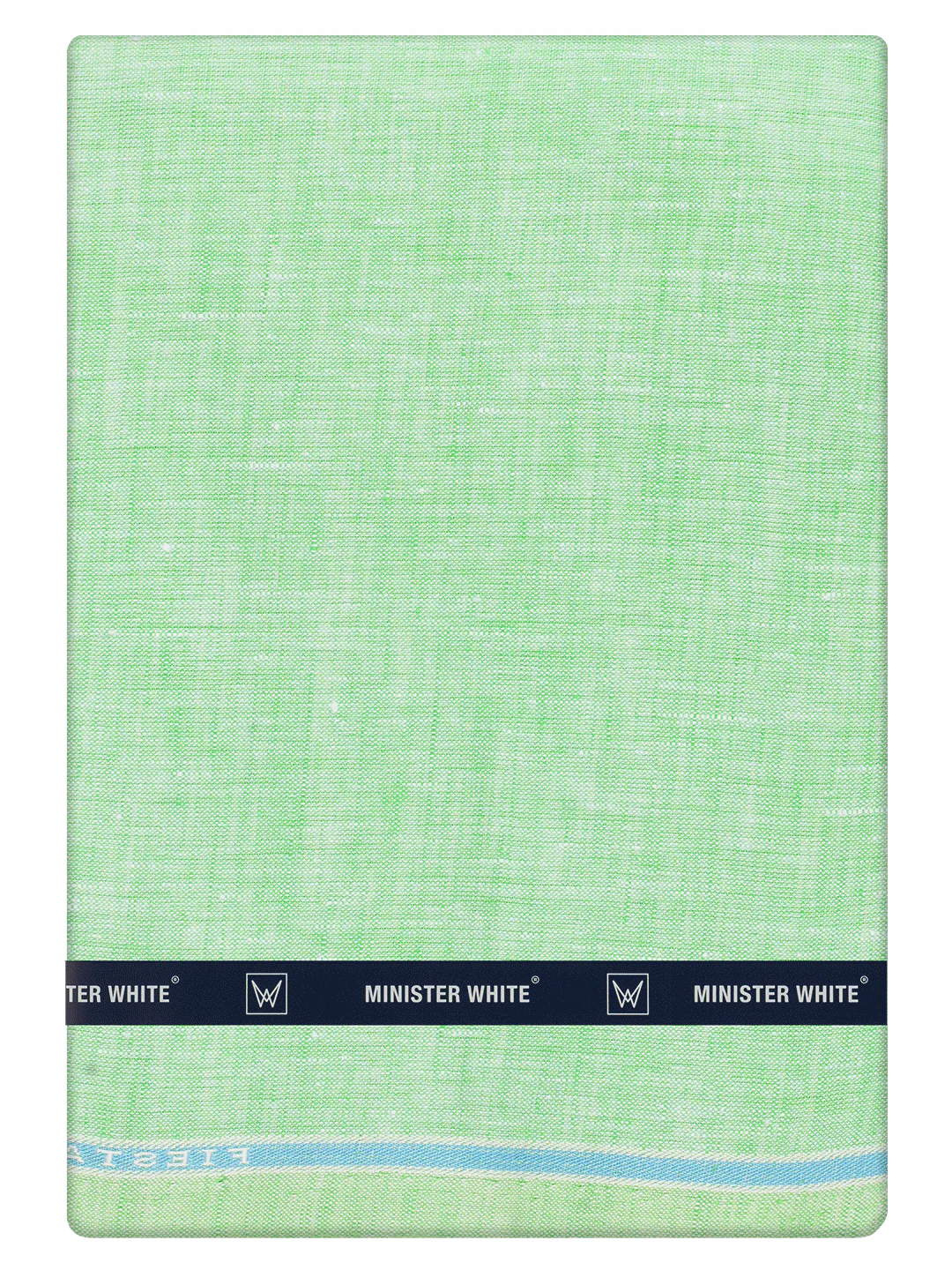 Men's Plain Pure Linen Parrot Green Color Shirt Fabric - Trivoli Linen - Image 3