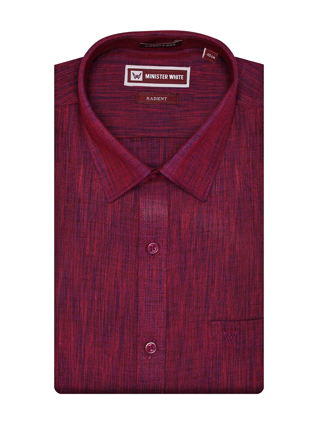 Men's Premium Cotton Linen Regular Fit Violet Shirt Radient