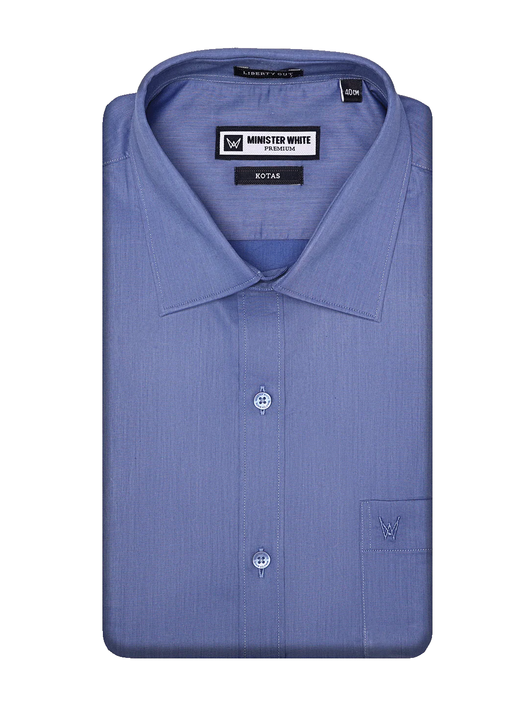 Men's Premium Cotton Regular Fit Dark Blue Shirt Kotas