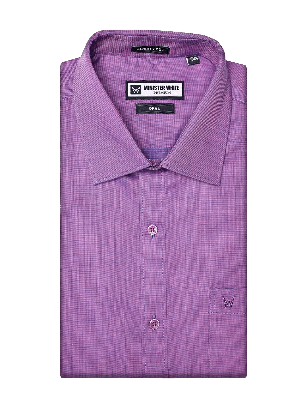 Men's Premium Cotton Regular Fit Purple Shirt Opal