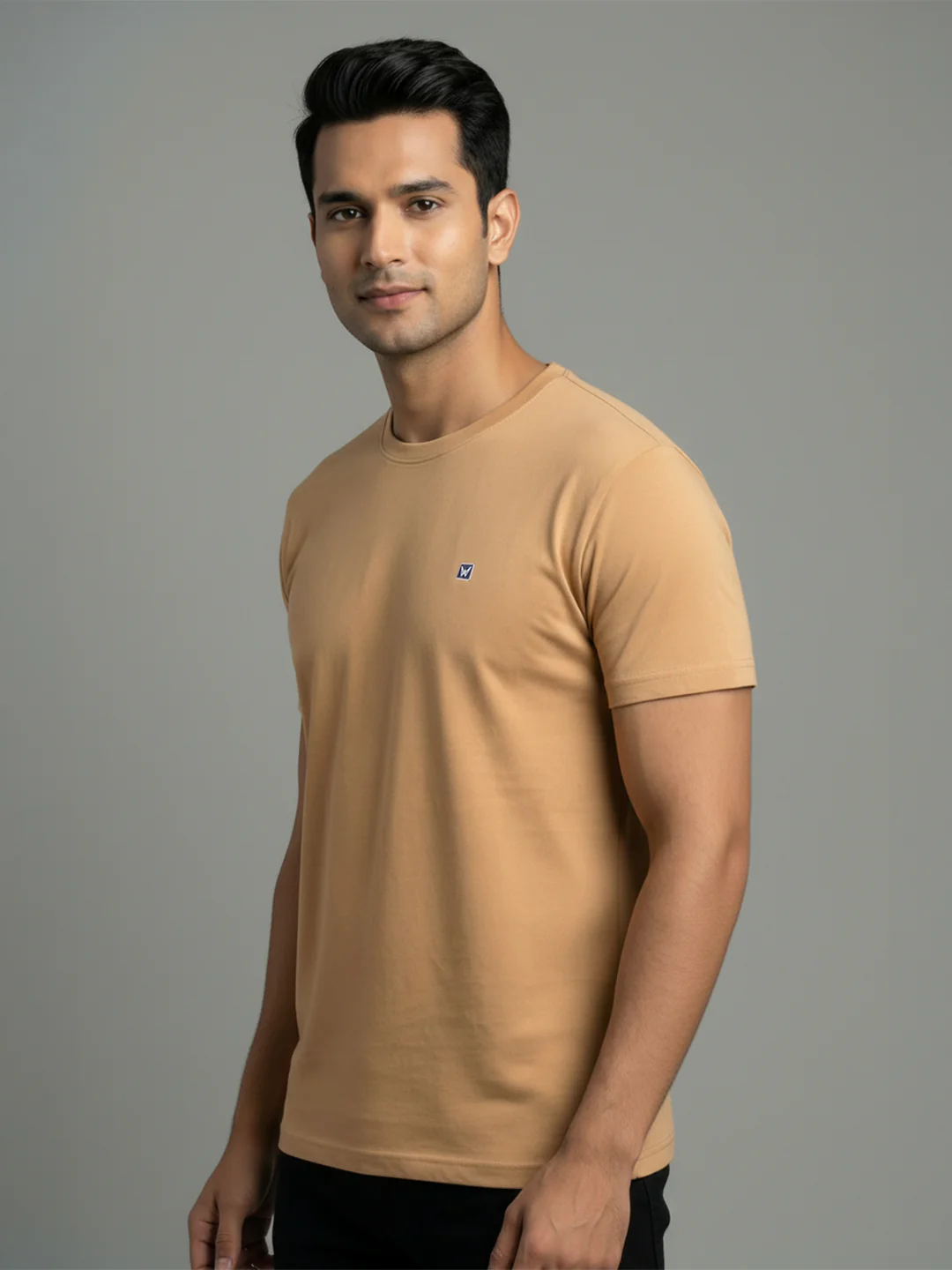 Men's sandal Regular Fit Round Neck T-Shirt Crisper - Image 2