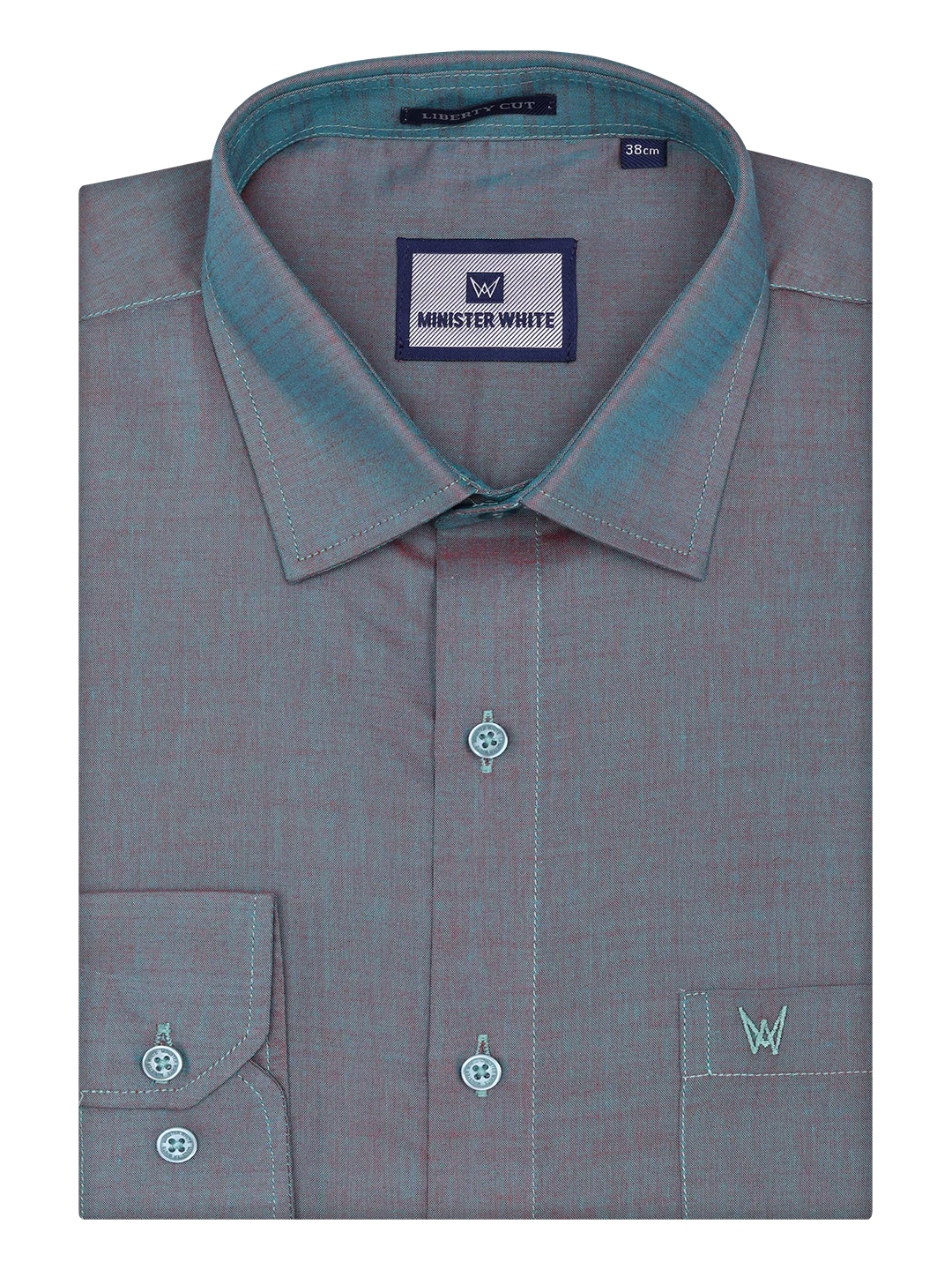 Men's Steel Grey Shirt with Matching Border Dhoti Combo Pinto - Image 2