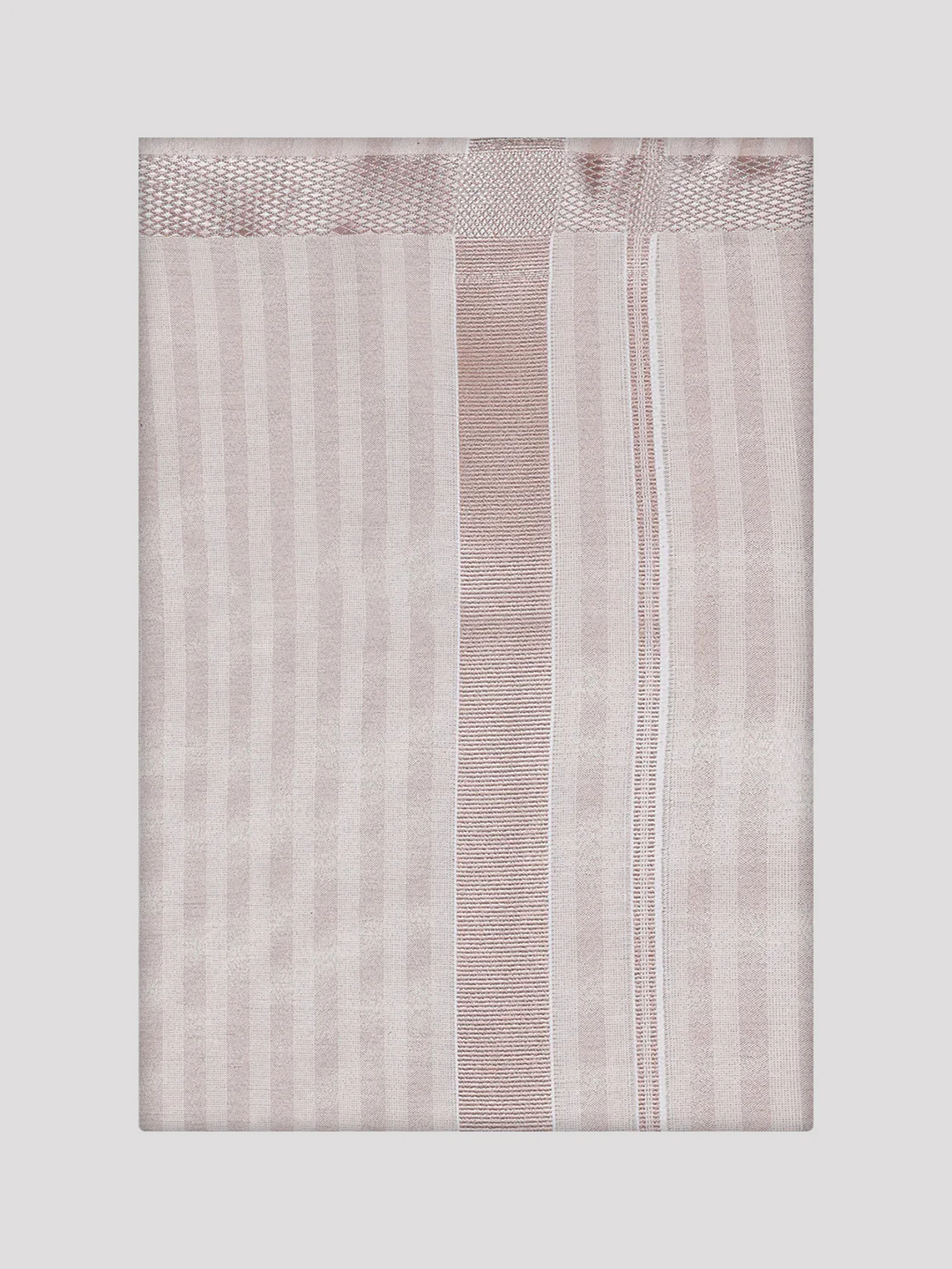 Men's Tissue Stripes Almond Shirt & Jari Border Dhoti Wedding Combo Finely - Image 7