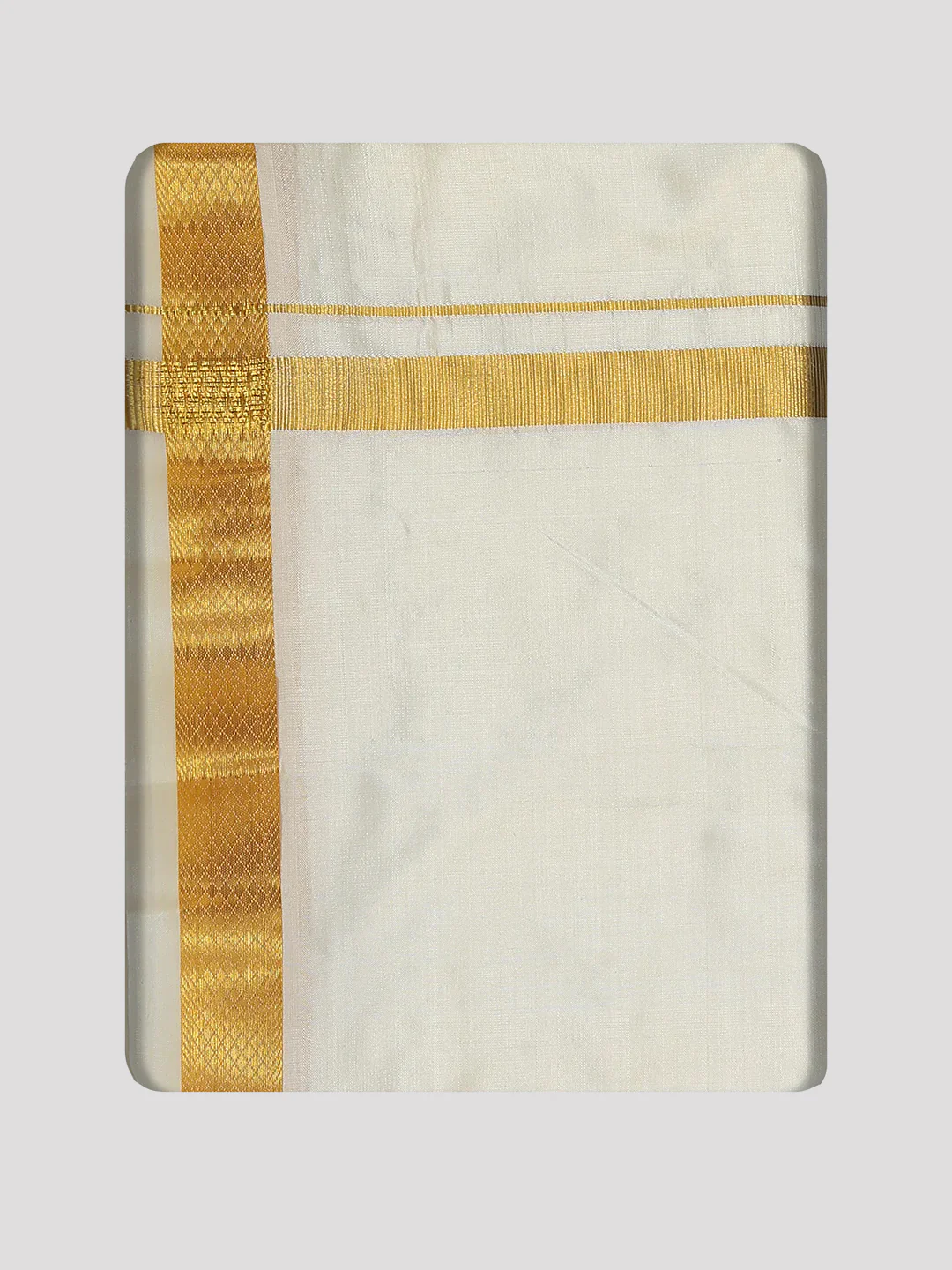 Men's Pure Silk Wedding Cream Shirt, Dhoti, Nerial with Belt Combo - Nesam 50K - Image 12